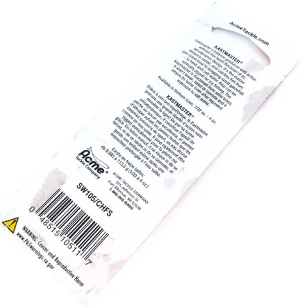 Acme Kastmaster UV Skeddrag, Nickel / Orange, 3,5g, UV-yta, #10908