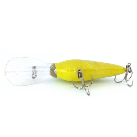 Norman DD 14 Crankbait, Gul/Grön/Glitter, 16g, Rasselkammare, #10920
