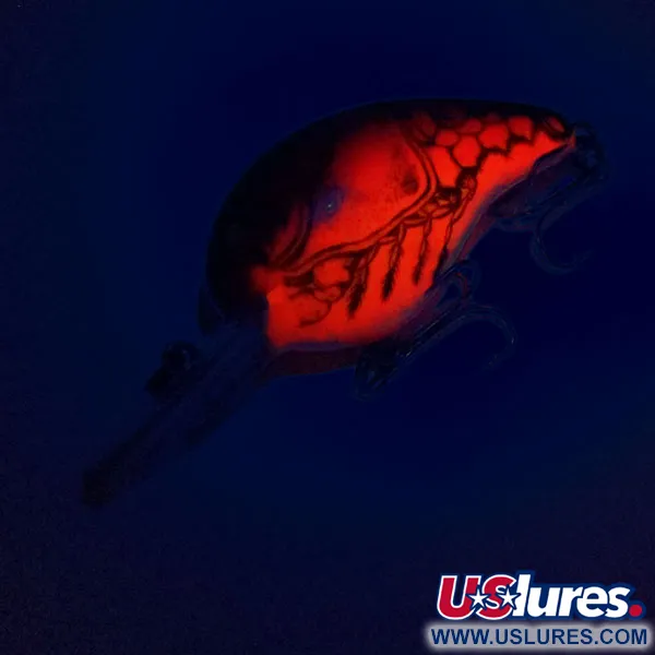 Bomber Fat A B05F UV Crankbait, Orange Kräfta, 10g, UV-lyster, #10921