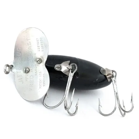 Fred Arbogast Jitterbug Ytbete, Black, 14g, Metallsked, #10941