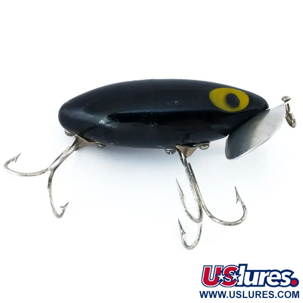 Fred Arbogast Jitterbug Ytbete, Black, 14g, Metallsked, #10941