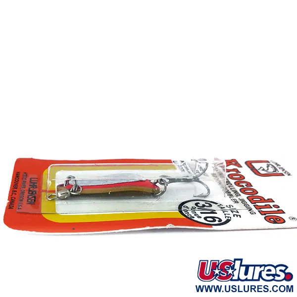 Luhr Jensen Krocodile UV Skeddrag, Fire / Silver, 7g, UV-Finish, #10977