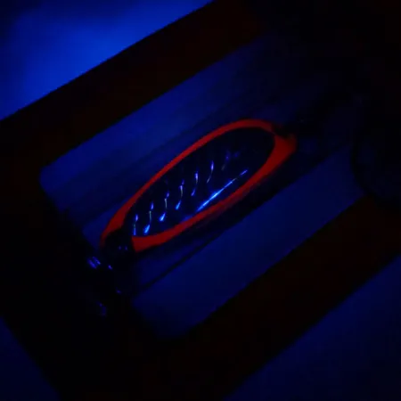 Luhr Jensen Krocodile UV Skeddrag, Fire / Silver, 7g, UV-Finish, #10977