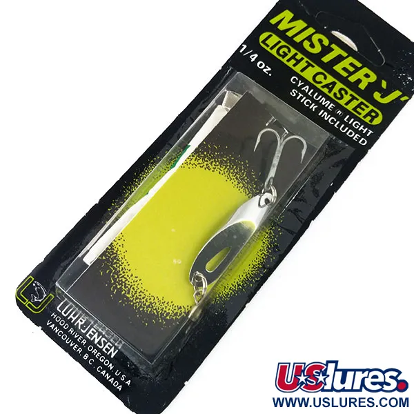 Luhr Jensen Mister Skeddrag, Nickel, 7g, Ljusstavs-slits, #10978