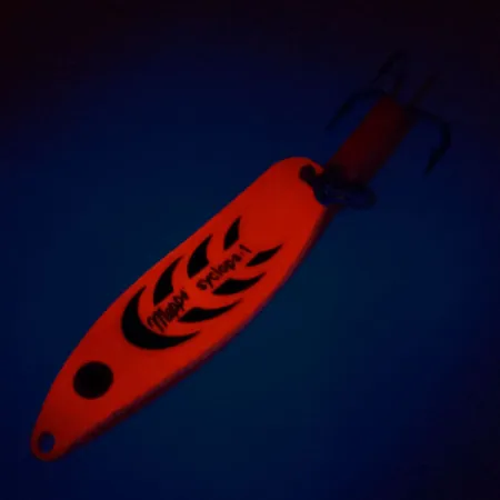 Mepps Syclops 1 UV Skeddrag, Fire Orange, 12g, UV-reaktiv, #10987