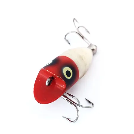 Heddon Tiny Lucky 13 Popper, Röd / Vit, 5,5g, Ytbete, #10992