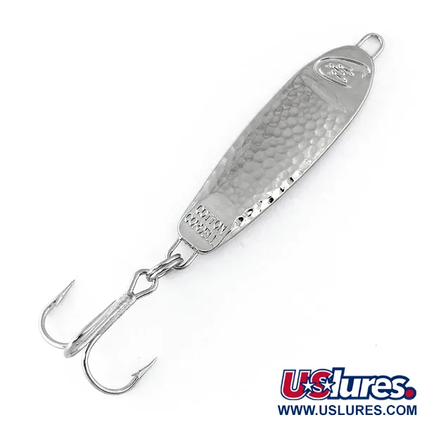 Cotton Cordell CC Spoon Jig Lure, Hamrad Nickel, 14g, Pirk, #11069