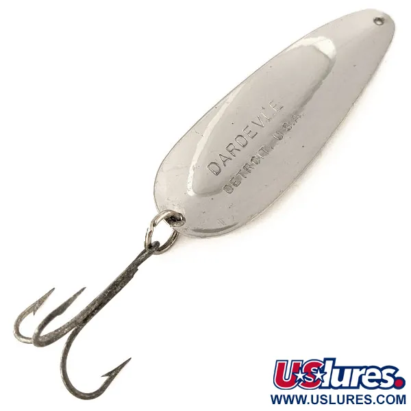 Eppinger Dardevle Skeddrag, Hamrat nickel, 28g, Detroit-stämpel, #11122