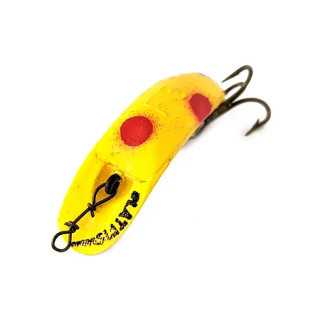 Yakima Bait FlatFish F3 Drag, Gul / Röd, 0,9g, Bananform, #11141