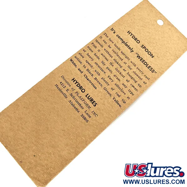 Hydro Lures Hydro Spoon, 14g Grön/Vit/Gul, Skeddrag #17723