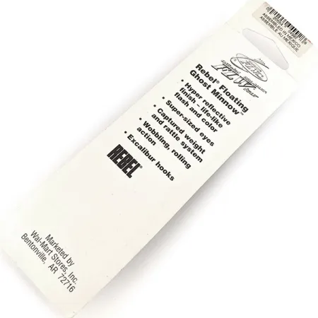 Rebel Floating Ghost Minnow Bete, Ghost, 7g, Rassel, #11155