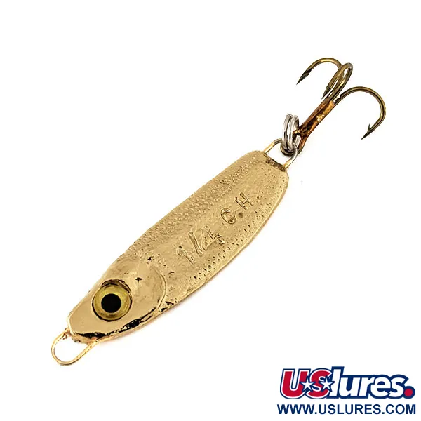 Luhr Jensen Crippled Herring Jig, Guld, 7g, Hamrad finish, #11174
