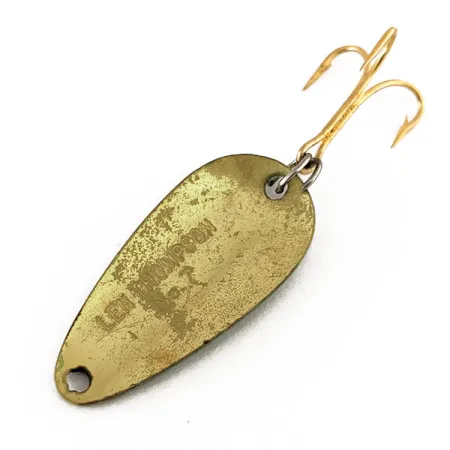 Len Thompson #7 Skeddrag, Grön/Mässing, 5g, Massiv Mässing, #11191