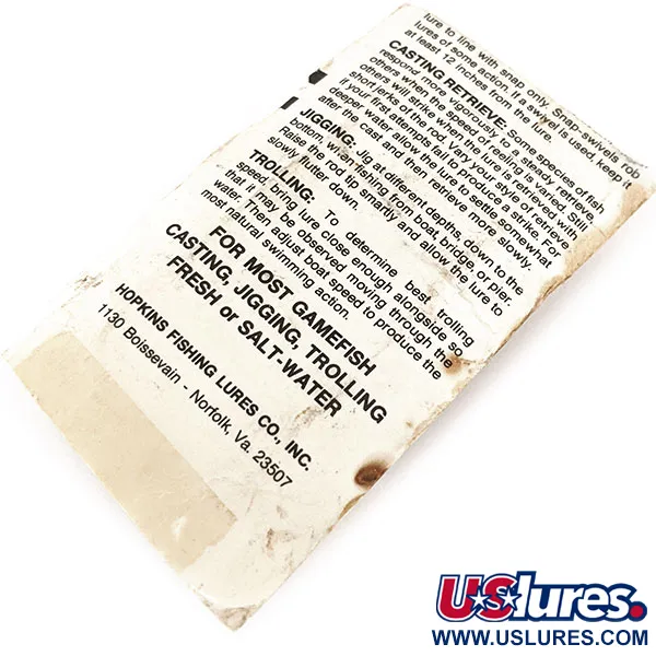 Hopkins Shorty 45 Jig Lure, Hamrad nickel, 14g, Jiggbete, #11240