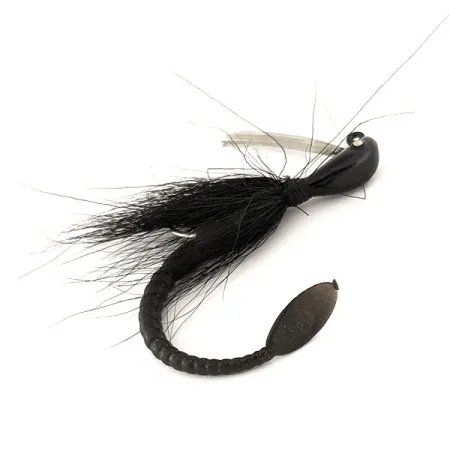 Cotton Cordell Banana Head Tattle-Tail Jig, Svart, 14g, Vasskydd, #11260