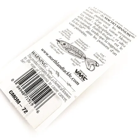 Northland Macho Minnow Jig-bete, Rainbow Fish, 14g, KickerTail, #11289