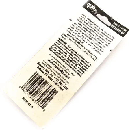 Renosky Sonic Swing Minnow 1 Spinnare, Nickel/Regnbåge, 3g, #11294