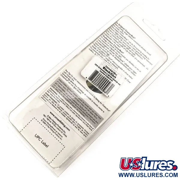 Z-Man Chatterbait Bladed Jig, Nickel/Svart, 11g, EZ Skirt, #11297