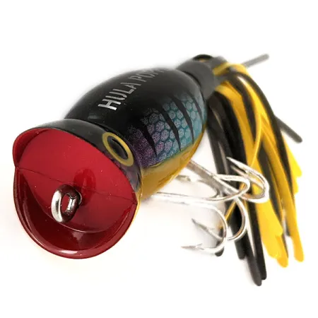 Fred Arbogast Hula Popper Ytbete, Tiger, 10g, Gummikjol, #11302