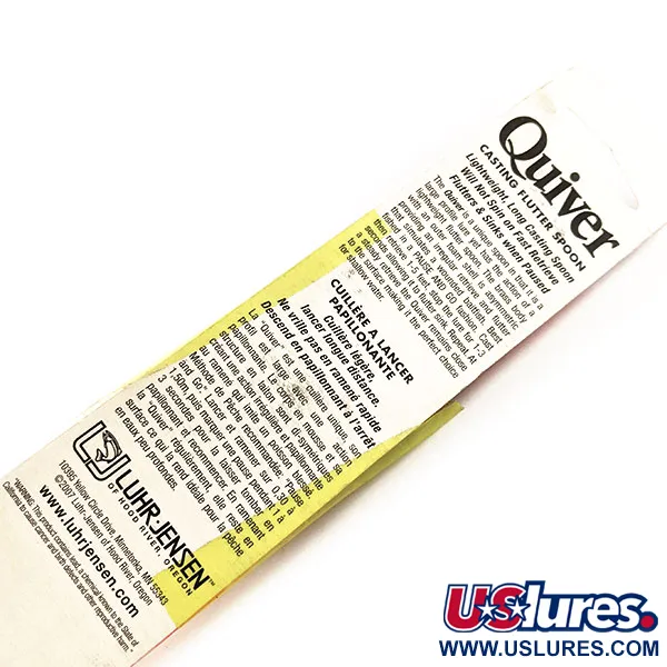 Luhr Jensen Quiver Skeddrag, Silver / Orange Stripe, 39g, #11306