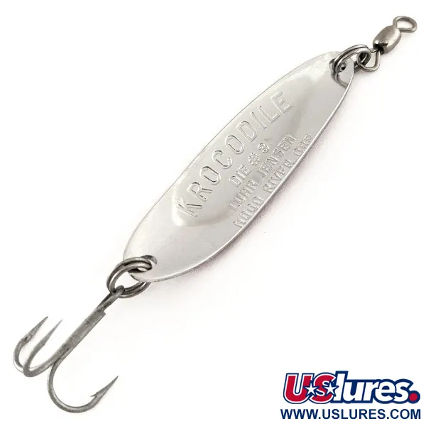 Luhr Jensen Krocodile Die #3 Skeddrag, Röd/Vit, 10g, #11315