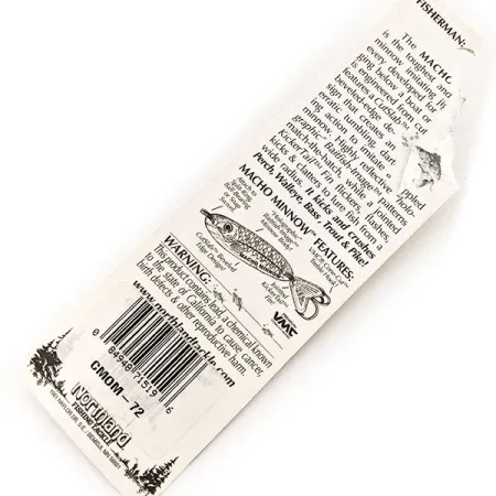 Northland Macho Minnow Pirk, Nickel, 14g, KickerTail, #11341