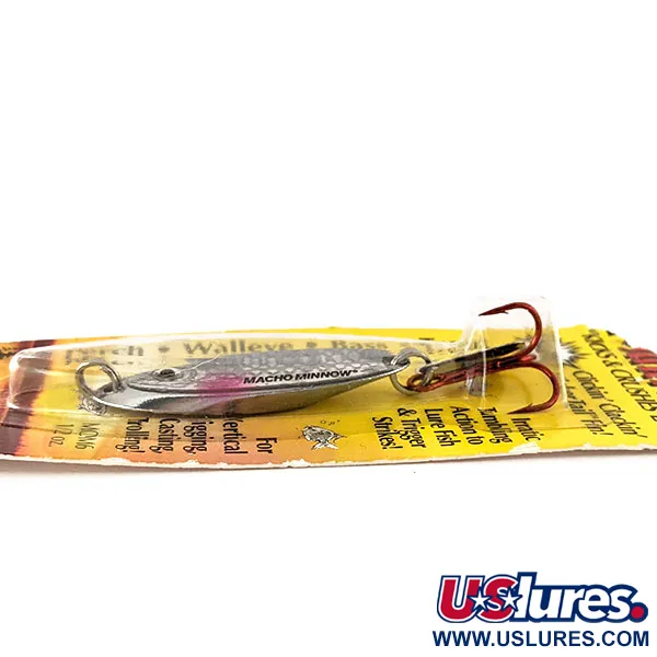 Northland Macho Minnow Pirk, Nickel, 14g, KickerTail, #11341