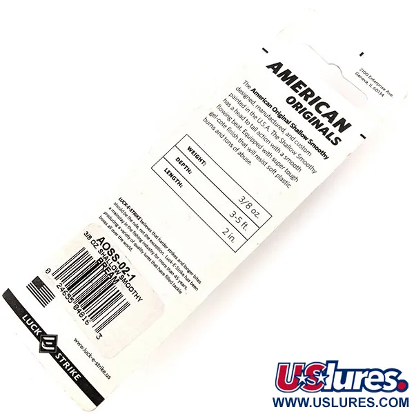 Luck E Strike Shallow Smoothy Wobbler, Brun Tiger, 11g, USA, #11348