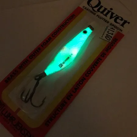 Luhr Jensen Quiver Glow Skeddrag, Glow, 7g, Mässing/Skum, #11350