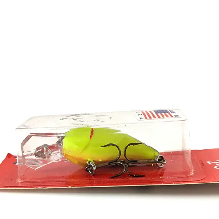 Norman Mad N Crankbait, Chartreuse/Svart/Orange, 11g, Vintage, #11352