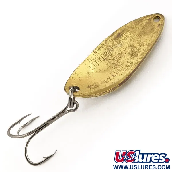 Luhr Jensen Little Jewel Skeddrag, Mässing / Gul, 14g, Vintage, #11366