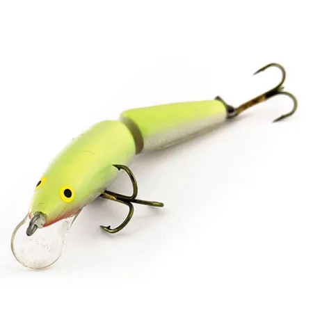 Rapala Jointed J7 Wobbler, Chartreuse, 4g, Ledad balsa, #11373