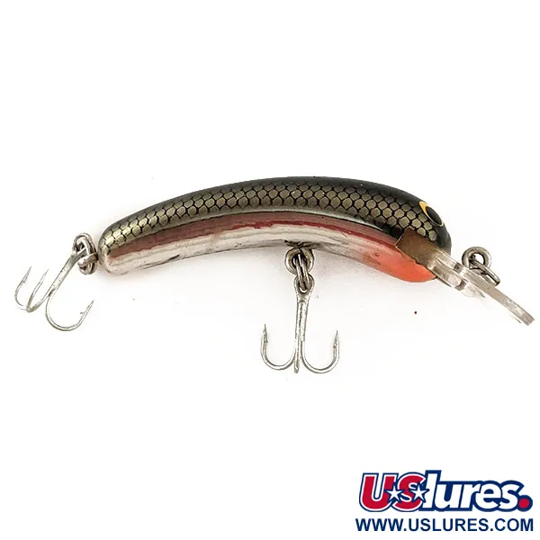 Bagley Smoo #2 Wobbler, Svart-Guld, 7g, Vintagebete, #11388