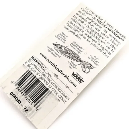 Northland Macho Minnow Jig Lure, Röd/Grön/Guld, 14g, KickerTail, #11395