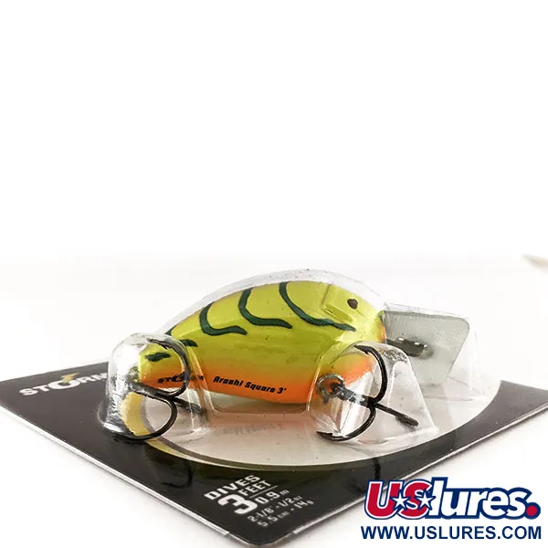 Storm Arashi Silent Square 3 Wobbler, Mossy Chartreuse Craw, 14g, #11665
