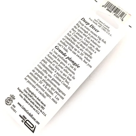 Cotton Cordell Wally Diver Wobbler, Tiger, 7g, Rassel, #11418