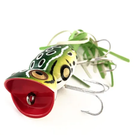 Fred Arbogast Hula Popper Ytbete, Frog, 14g, Gummikjol, #11426