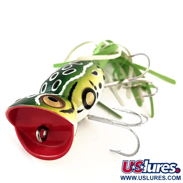 Fred Arbogast Hula Popper Ytbete, Frog, 14g, Gummikjol, #11426