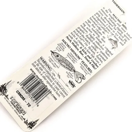 Northland Macho Minnow Jig, Regnbågssilver, 14g, KickerTail, #11456