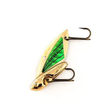 Reef Runner Cicada Vibrationsbete, Guld / Grön, 6g, Glow-vinge, #11458