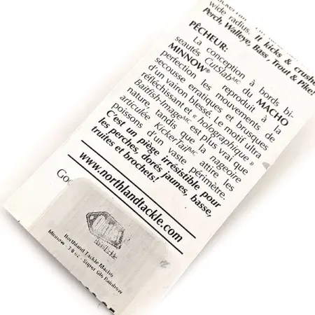 Northland Macho Minnow Jig, Blå/Glow, 11g, KickerTail, #11469