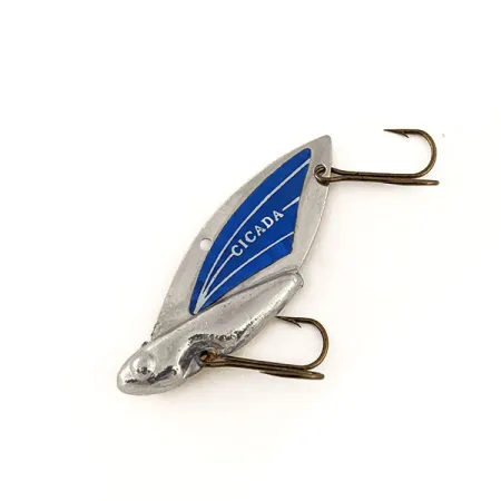 Reef Runner Cicada Blade Bait, Nickel / Blå, 11g, USA, #11470