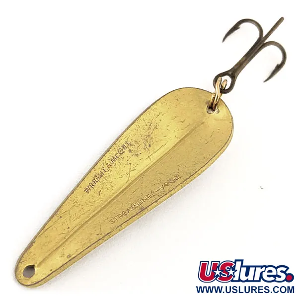 Wright & McGill Streamliner Skeddrag, Mässing, 7g, Droppform, #11496