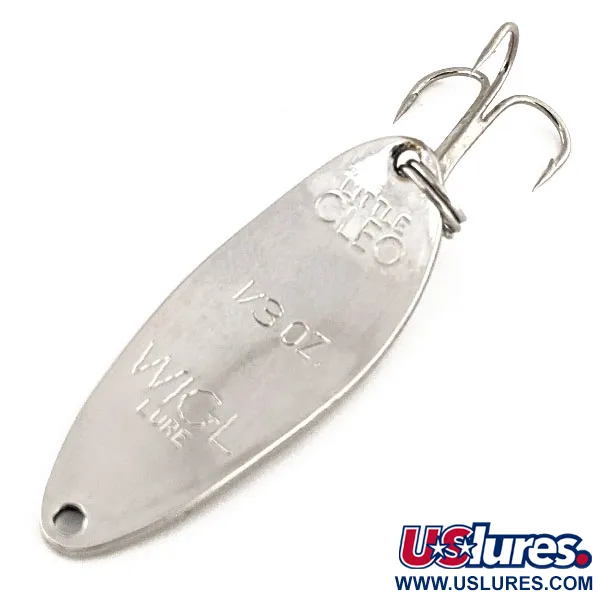 Acme Little Cleo Skeddrag, Nickel, 9g, WIGL LURE-stämpel, #11518
