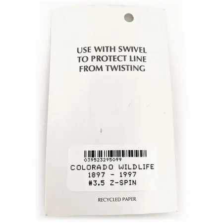 Wittmann Lures Z-Spin Anniversary Spinnare, Silver/Blå/Guld, 5g, #11525