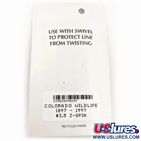 Wittmann Lures Z-Spin Anniversary Spinnare, Silver/Blå/Guld, 5g, #11525