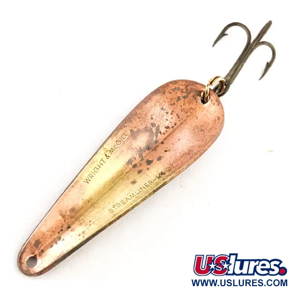 Wright & McGill Streamliner Skeddrag, Brons, 7g, Vintage, #11544