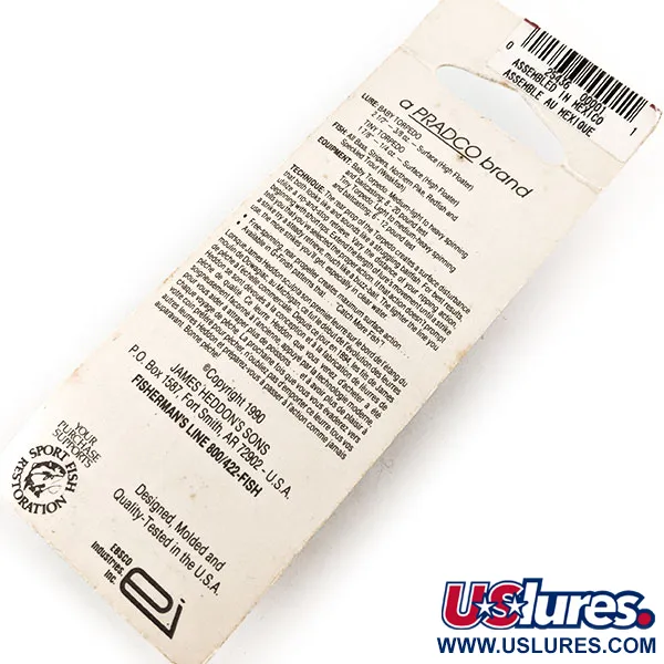 Heddon Tiny Torpedo Ytbete, Bass, 7g, Bakre Propeller, #X0360BB