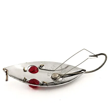 Hofschneider Weedless Red Eye Wiggler Skeddrag, Nickel/Röd, 25g, #11561