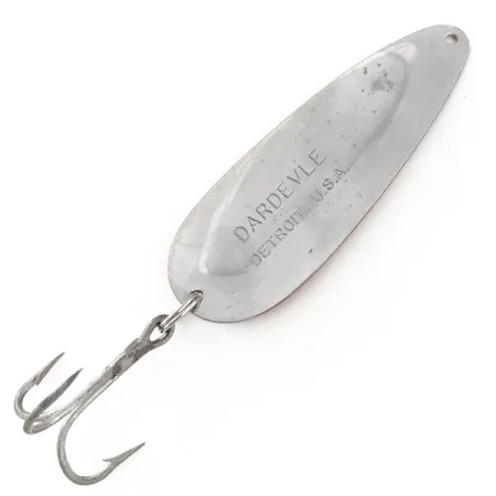 Dardevle Skeddrag, Röd/Vit/Nickel, 28g, Ikonisk design, #11582